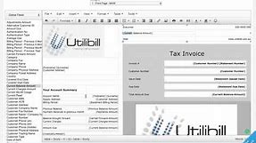 Utility Billing Templates - Invoice Template Setup