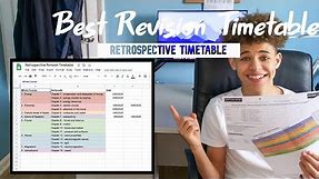 How to make THE BEST REVISION TIMETABLE | GCSE STUDENTS