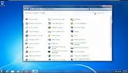 Windows 7 - How to Open Control Panel