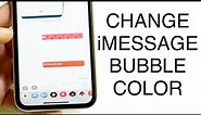How To Change Message Color On iPhone! (Bubble Color)