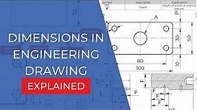 Dimensions in Engineering Drawing Explained (ISO)