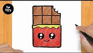 #44 How to Draw a Cute Chocolate - Easy Drawing Tutorial