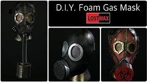 D.I.Y Cosplay Gas Mask With Pattern. How to make a Steampunk Gas Mask From Foam!