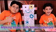 How to Making Robot with Shoe boxes | recycle materials | Aayan Vlogger