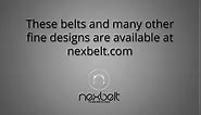 Men's Belt, Nexbelt Ratchet Leather Texture Go-In Pebble Grain Pitch Black V.4 Golf Belt