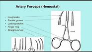 Difference Between the Needle Holder and the Artery Forceps (Hemostat)