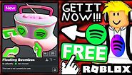 FREE ACCESSORY! HOW TO GET Floating Boombox! (Roblox Spotify Island Event)