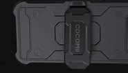 COCOMII Belt Clip Case Compatible with iPhone 11 Pro Max - Luxury, Swivel Holster, Inward & Outward Facing, Kickstand, Military Grade, Heavy Duty, Shockproof (Black)