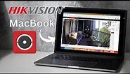 Hikvision CCTV camera connected to MacBook