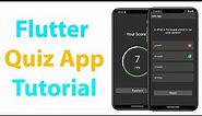 Flutter Quiz App Tutorial - Trivia