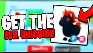 How to get the EVIL UNICORN in Roblox Adopt Me!