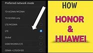 How to enable 4G only or LTE only for Honor & huawei devices🔥 | honor phones me LTE kese enable kare