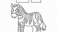 Top 10 Free Printable Letter Z Coloring Pages Online