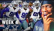 DALLAS COWBOYS FAN REACTION TO New England Patriots vs. Dallas Cowboys Game NFL 2023 Week 4