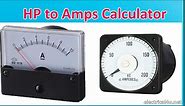 Horsepower Hp to Amps (hp to A) Conversion Calculator DC, 1 Phase, 3 Phase | Electrical4u