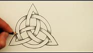 How to Draw a Celtic Knot: The Triquetra with a Circle