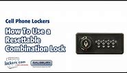 Lockers.com | Resettable Combination Locks - Horizontal