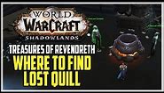 Lost Quill Location WoW Treasures of Revendreth