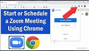 How to Start or Schedule a Zoom Meeting Using Chrome | Zoom Extension For Google Chrome