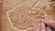 Sonic Cartoon Wood Carving | Ahşapta Oyma