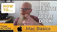 HOW TO: Pin a website to your Dock (Apple Mac Basics)