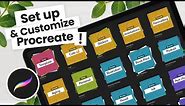 How To Install, Customize & Organize Procreate • Free Cover Template!