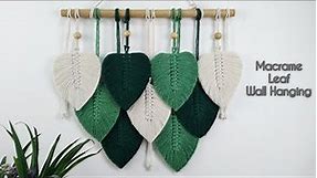 Macrame Leaf Wall Hanging Tutorial | How To Make Stiff Macrame Feather Leaf