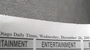 Found an Otago Daily Times from 01! #nostolgia #december2001 #newzealand #newspaper #Hi-5 #friends