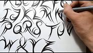 How to Draw a Tribal Font