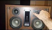 Sansui SP-5500X Vintage Speakers Powered By Kenwood KR-9400