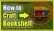 How to Make a Bookshelf in Minecraft (Fast Recipe Tutorial)