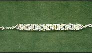 Swarovski Bracelet to match the V-necklace for beginners beading tutorial