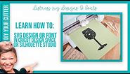 How to distress your own SVG files in Cricut Design Space and Silhouette Studio.