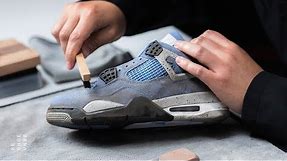 How To Clean Delicate Suede On The University Blue Air Jordan 4