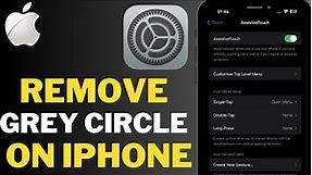 Grey Dot On Iphone Screen:How To Get Rid Of Grey Circle On Iphone