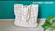 🧶Amazing DIY Crochet Bag | Crochet Tote Bag | How to Crochet a Bag Step by Step | ViVi Berry Crochet