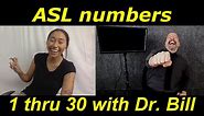Learn how to count to 30 in ASL (and a fun game) / American Sign Language Numbers 1 - 30 / Dr. Bill