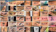 43 Stylish Couple letter tattoo designs & ideas for couples | letter tattoo for boys and girls
