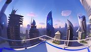 FREE - SkyBox Rooftops Futuristic City - Download Free 3D model by Paul (@paul_paul_paul)