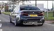 570HP Pure Turbos BMW 540i with Custom Exhaust - Accelerations & Burnouts !