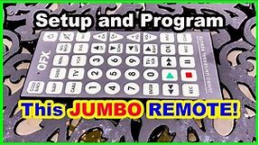 Setup And Program This JUMBO Universal Remote To Your Devices [Huge Remote]