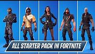 Complete Evolution All Fortnite Starter Pack Skins (Season 1 - Season 16)
