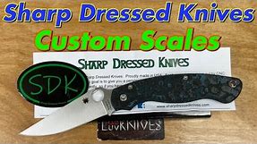 Sharp Dressed Knives Spyderco Military 2 Custom Scales !! Get your knife dressed how you like it !