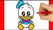 HOW TO DRAW A CUTE DUCK - HOW TO DRAW BABY DONALD DUCK
