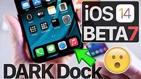iOS 14 Beta 7 - New Wallpapers, Black Dock /Folders? & More...