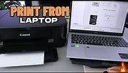 How to Print From Laptop To Printer | Print Tutorial !!