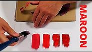 How To Make Maroon Color With Paint Fast And Easy