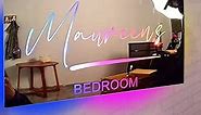 Personalized Name Mirror Light For Bedroom LED Light Up Mirror for Wall, Custom Mirror Neon Signs Wall Decor, Custom Name Sign for Bedroom,Christmas Valentine's Day Birthday Wedding Idea Gifts