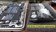 Replacing my LG Gram 14 laptop's bloated battery