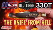 USA Made Schrade Old Timer 330T Middleman Jack. This knife has very hard steel!